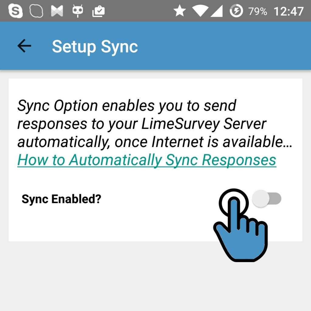 Sync Responses Offline Surveys App for Android